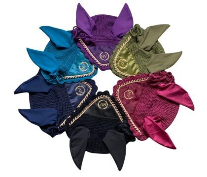 Ear Bonnet with Gold Embelishments