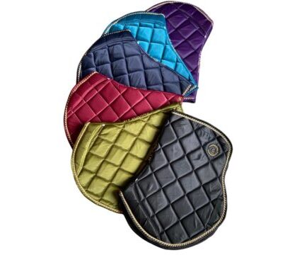 Show Jumping Saddle pads with Gold Embelishments